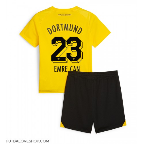 Dres Borussia Dortmund Emre Can #23 Domáci pre deti 2023-24 Krátky Rukáv (+ trenírky)